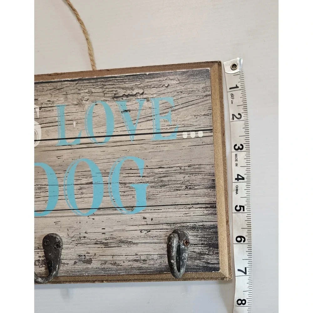 Vintage Style Pier 1 Rustic Wooden Dog Sign  Farmhouse Wall Decor
